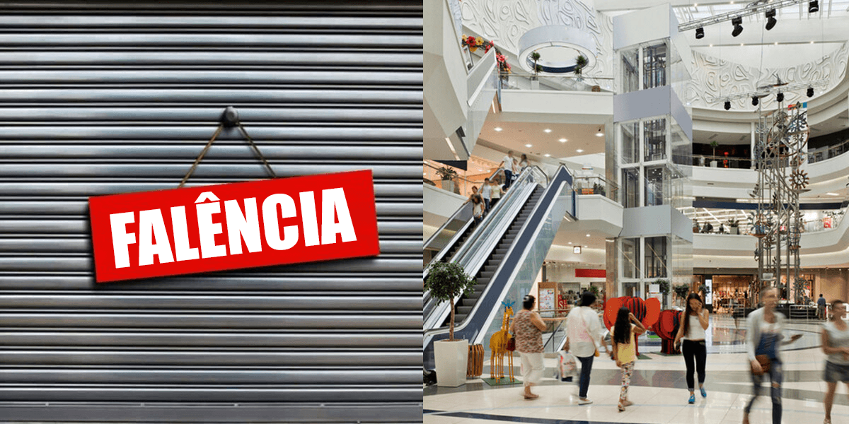 Falência de lojas de shoppings (Foto: Reprodução, Montagem - TV Foco)