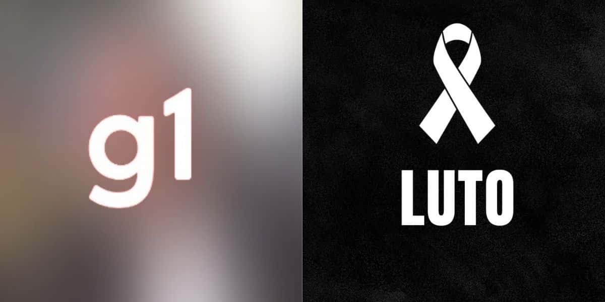 Famoso e imagem de luto (Foto: Reprodução/ Instagram / Globo)
