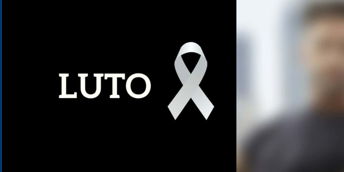 Imagem de luto e ator (Fotos: Reproduções / Canva / Instagram)