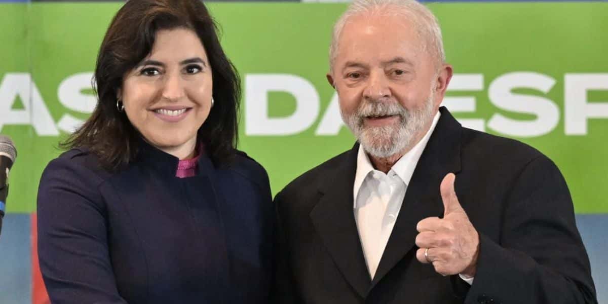 Simone Tebet e Lula (Foto: Reprodução / Nelson Almeida)