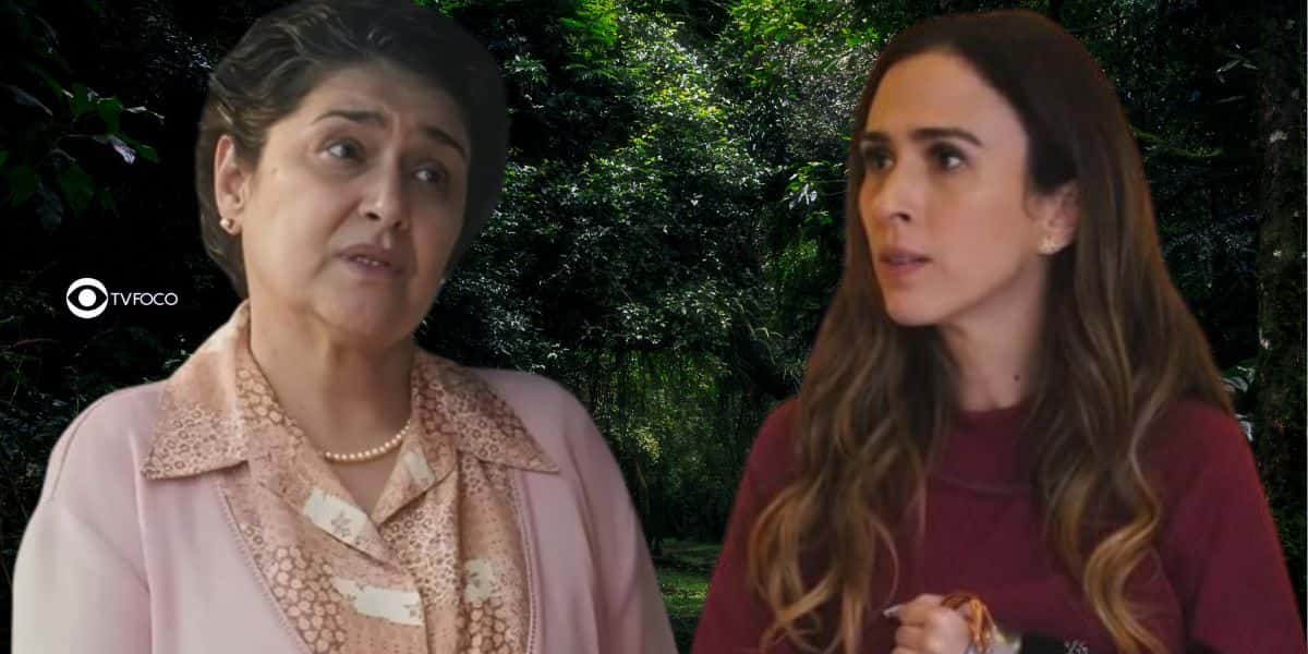 Angelina e Anely em Terra e Paixão (Foto: Reprodução / Globo / Montagem TV Foco)