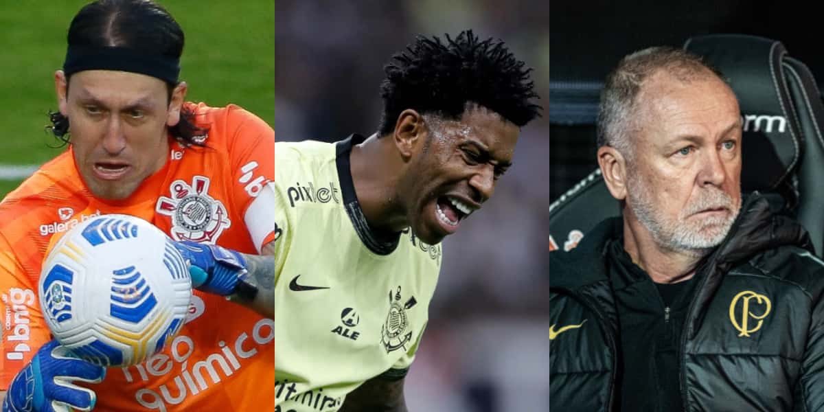 Cássio, Gil e Mano Menezes do Corinthians (Foto: Divulgação)