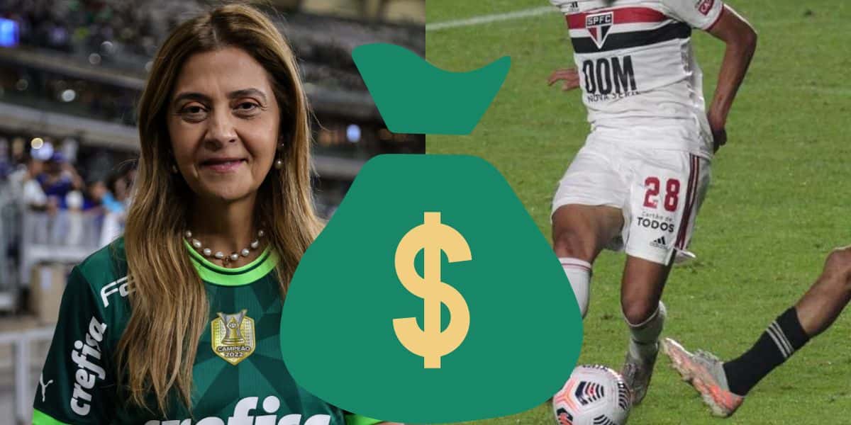 Leila Pereira com reforço de milhões e joia do rival (Reprodução: Montagem TV Foco)