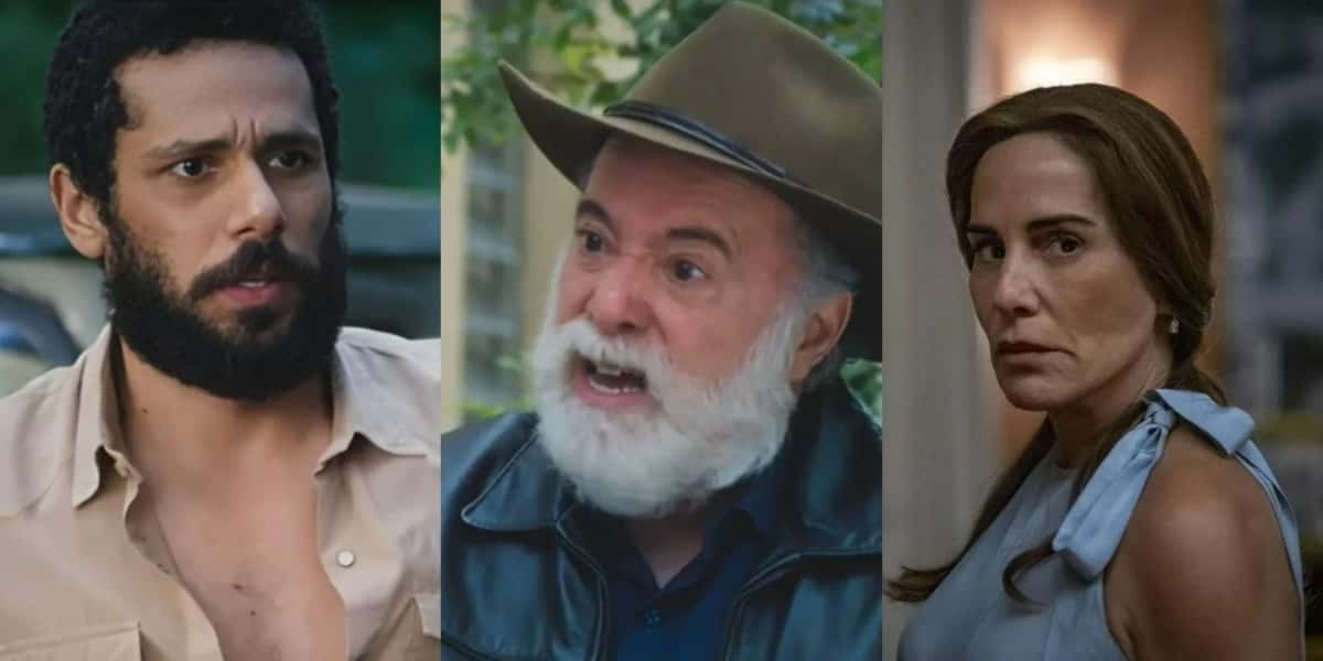 Finais de Ramiro (Amaury Lorenzo), Antônio (Tony Ramos) e Irene (Gloria Pires) podem surpreender em "Terra e Paixão" (Foto: Reprodução/TV Globo)