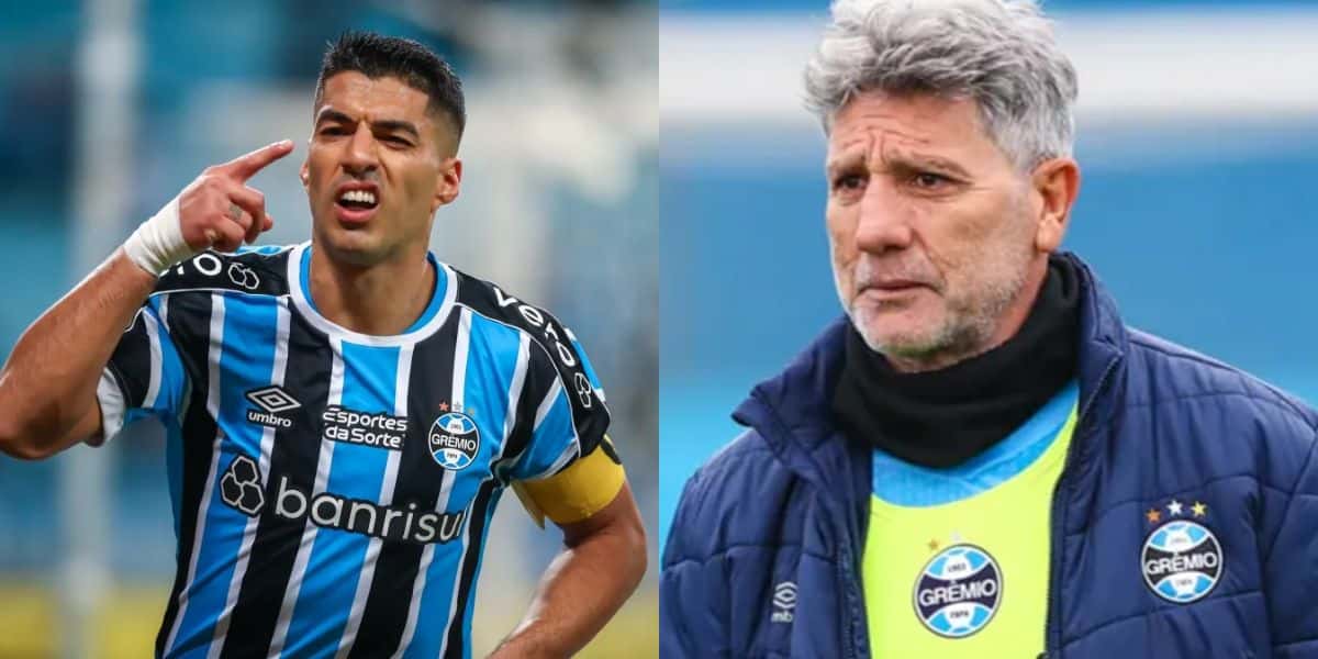 Grêmio e Suárez (Reprodução: Montagem TV Foco)