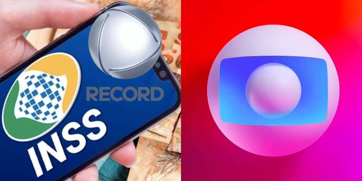 Record fura a Globo e confirma liberação do INSS (Reprodução/Montagem TV Foco)
