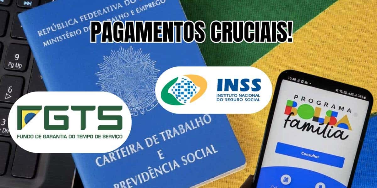 4 pagamentos para ficar com bolso cheio em 2024 (Reprodução/Montagem TV Foco)