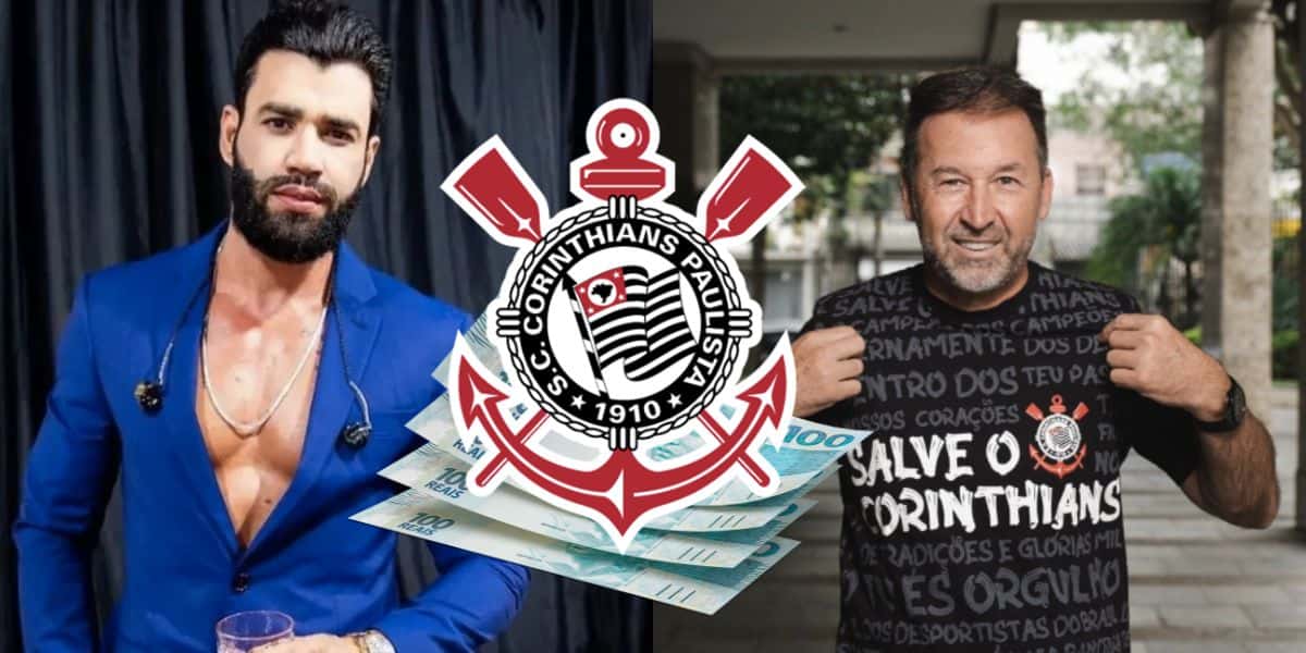 Gusttavo Lima estoura cofres para compra no Corinthians (Reprodução/Montagem TV Foco)