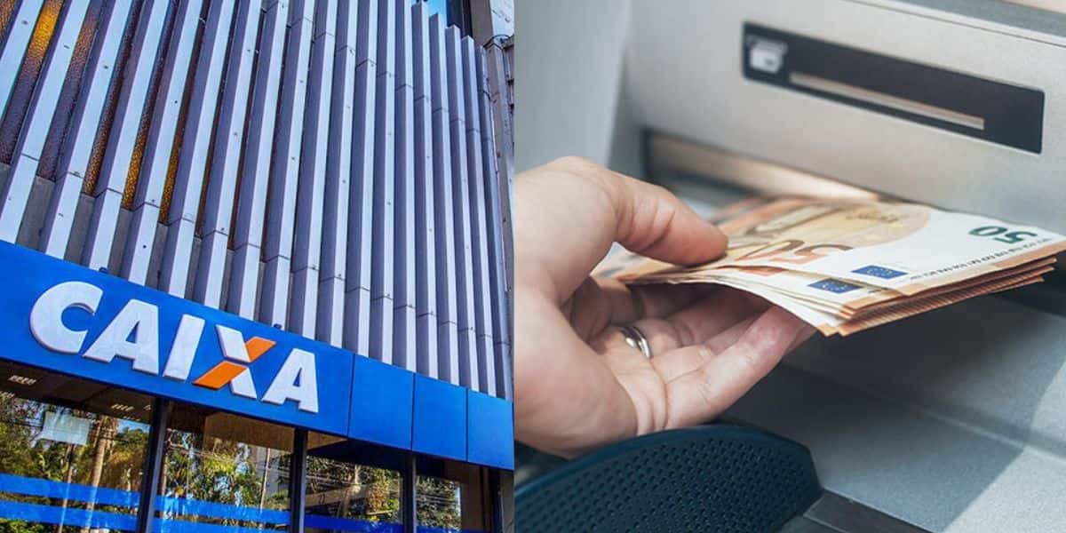 Caixa / Pessoa sacando dinheiro - Montagem TVFOCO