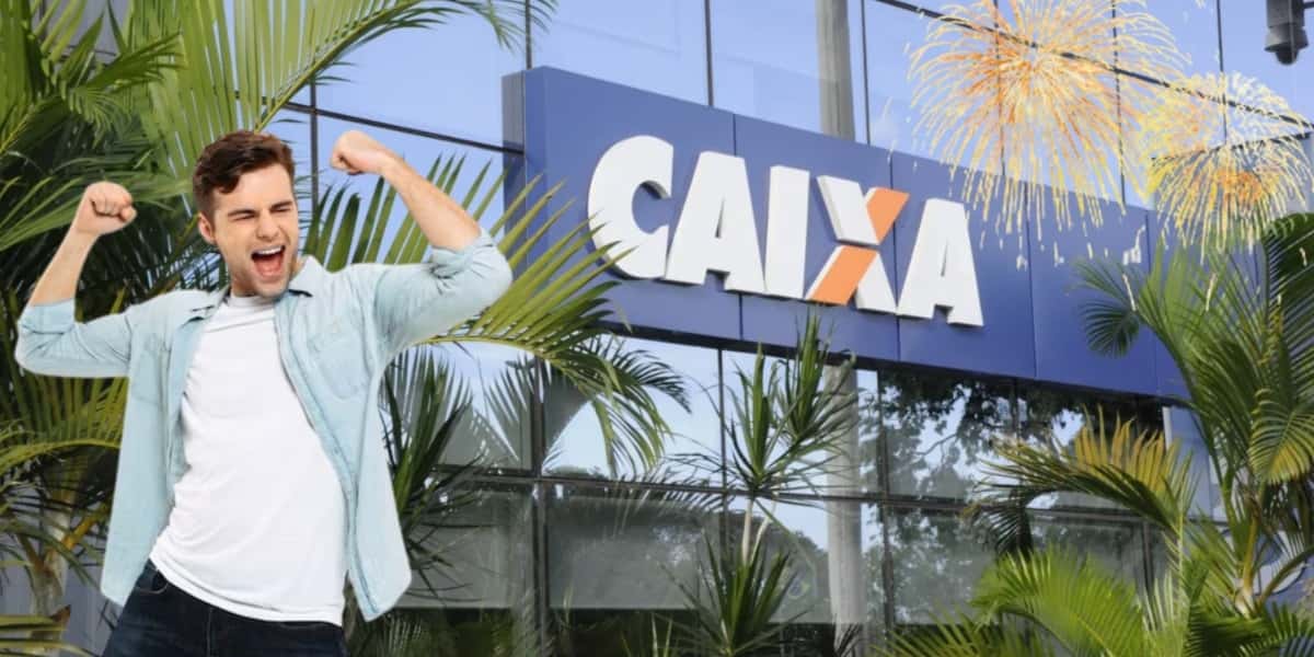 Caixa faz brasileiros soltarem fogos (Foto: Montagem - TV Foco)