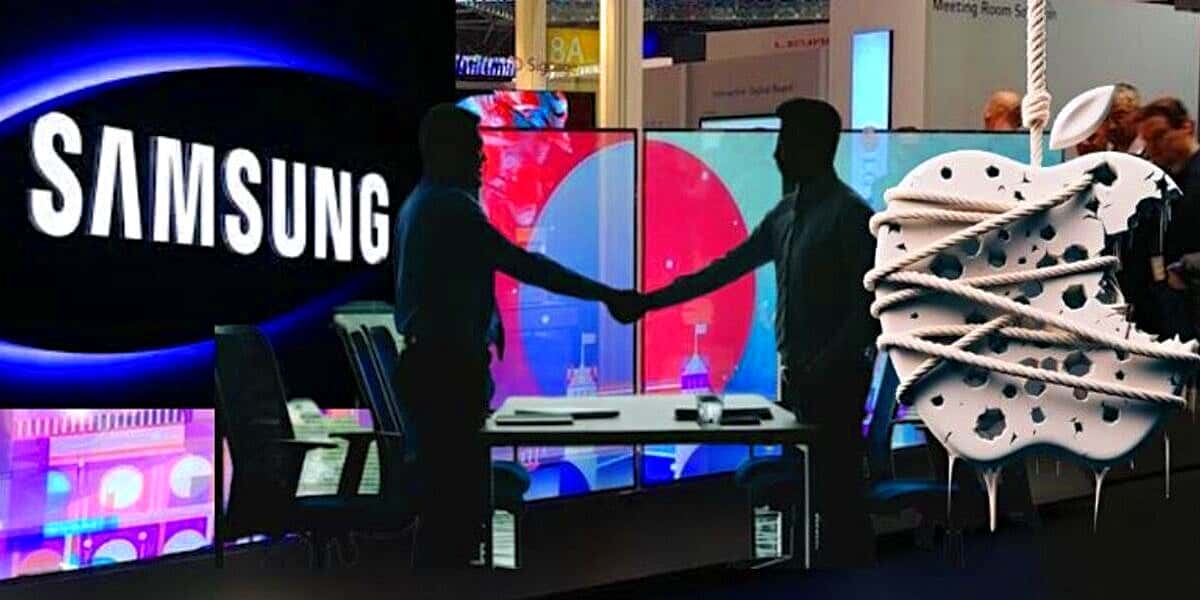 A compra colossal da Samsung para aniquilar a Apple (Foto Reprodução/Montagem/Lennita/Tv Foco)
