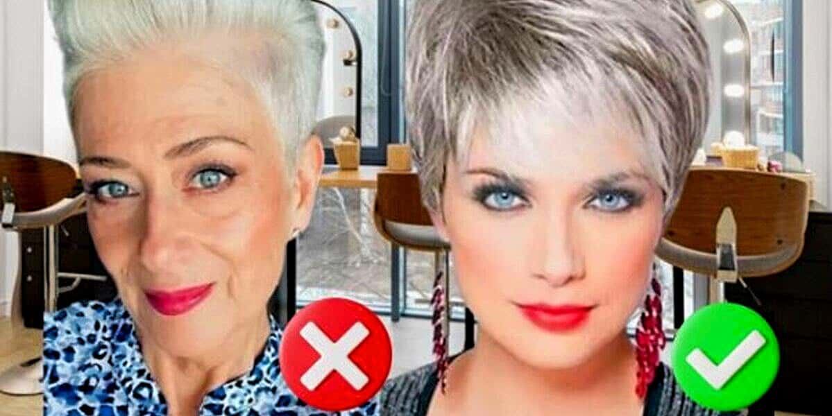 Mulheres acima dos 40 devem fugir desses cortes de cabelo (Foto Reprodução/Montagem/Lennita/Tv Foco/Pinterest)