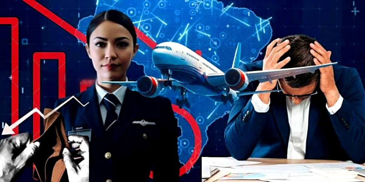 Grande empresa aérea do Brasil está lutando contra falência após se afundar em dívidas (Foto Reprodução/Montagem/Lennita/Tv Foco)