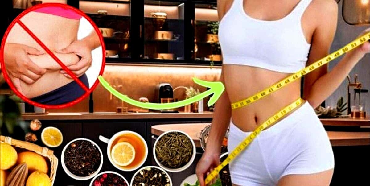 Chá promete eliminar a flacidez e o a barriga alta (Foto Reprodução/Montagem/Lennita/Tv Foco)