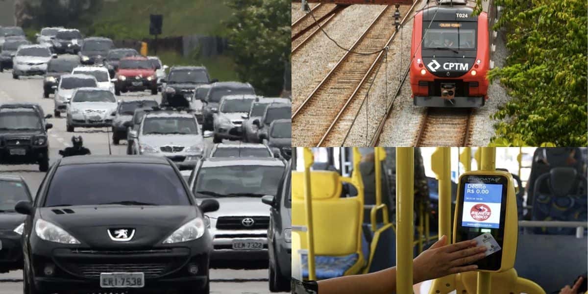 Carros, linha CPTM e bilhete único (Fotos: Reproduções / Helvio Romero/Estadão Conteúdo/Edi Sousa/ Internet)