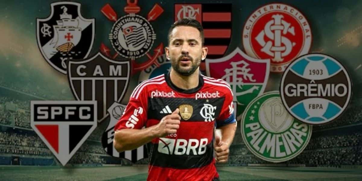 Contrato até 2025 e um caminhão de dinheiro: Everton Ribeiro esnoba 5 gigantes e escolhe novo time para 2024 - (Montagem Tv Foco)