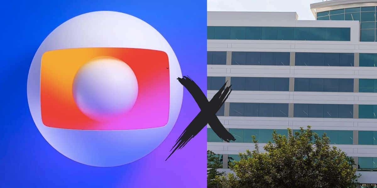 Logo da Globo, x e empresa (Fotos: Reproduções / GloboPlay / Internet / Freepik)