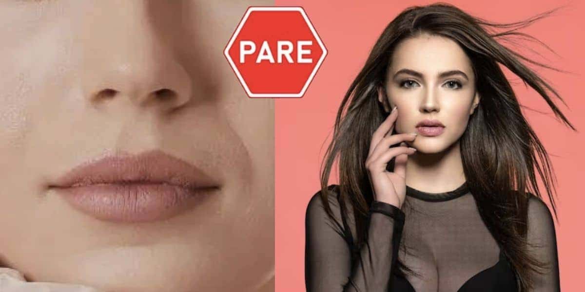 Rosto com bigode chinês e mulher sem linhas de expressões (Fotos: Reproduções / Internet / Freepik)