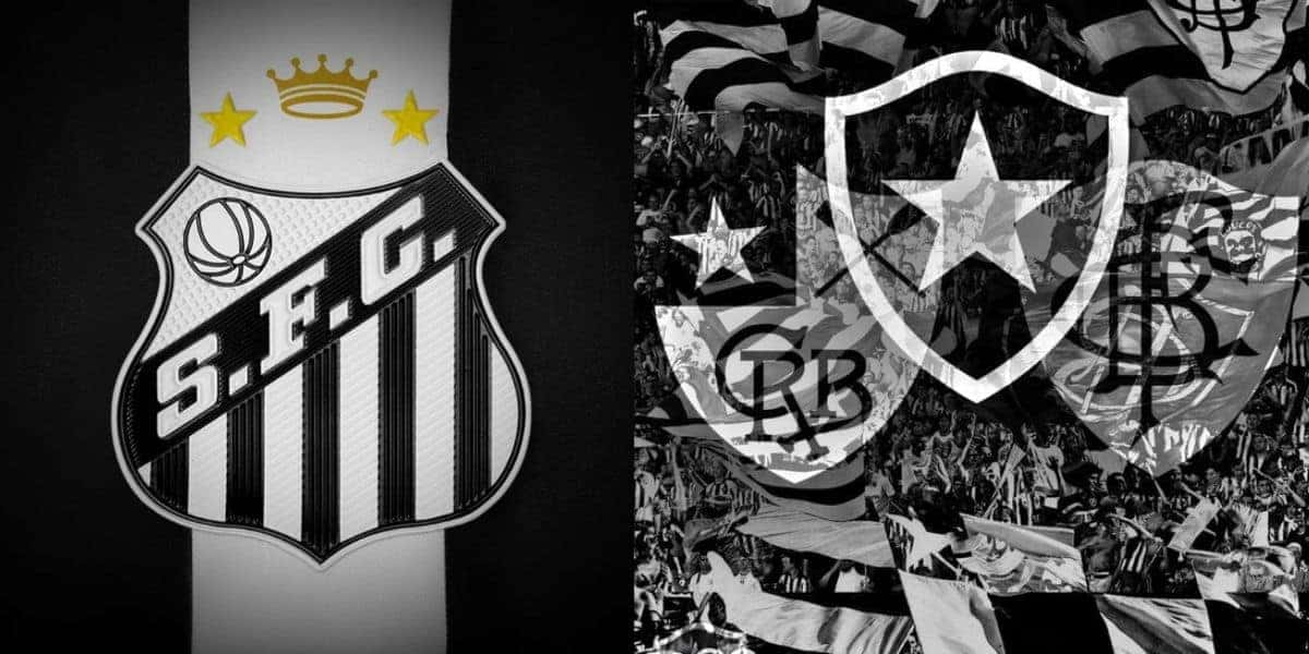 Santos e Botafogo (reprodução - Internet)