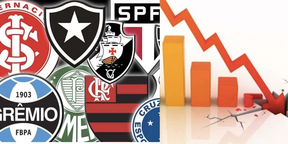 Times de futebol e quebra (Fotos: Reproduções / Internet)