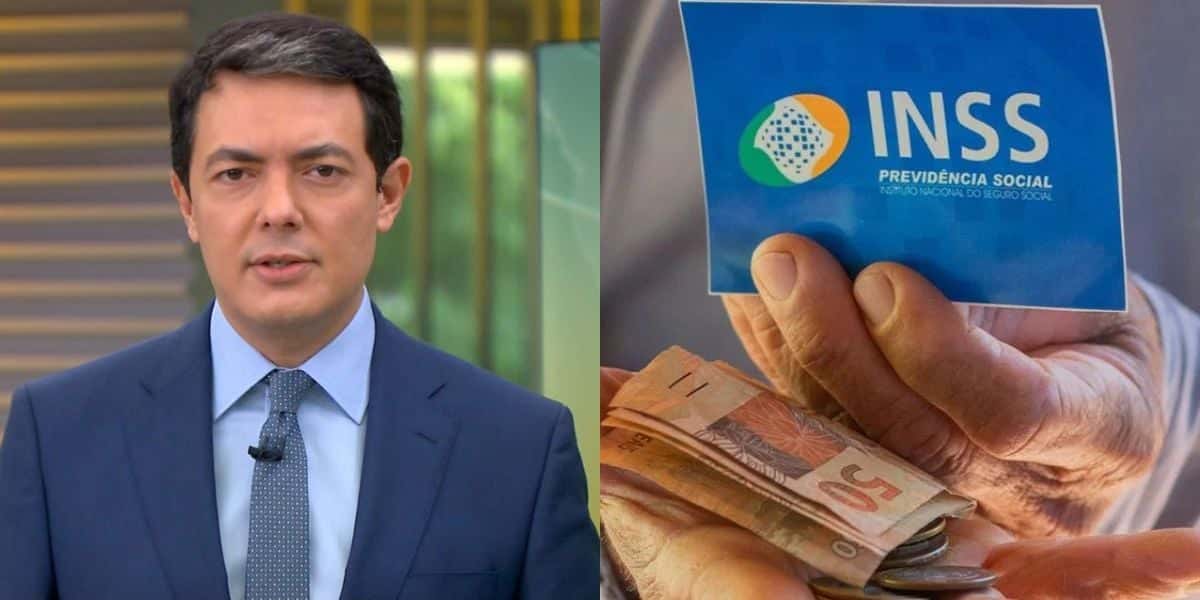 Alan Severiano deu notícia do INSS no Jornal Hoje (Foto: TV Globo / Previdência Social)