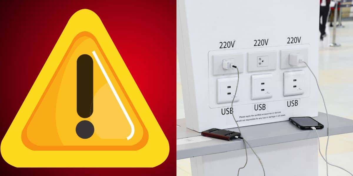 Alerta para quem carrega o celular nesses 4 lugares (Reprodução: Montagem TV Foco)