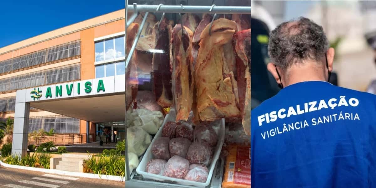 A interdição urgente ANVISA contra mercado popular por falta de higiene - Foto: Montagem