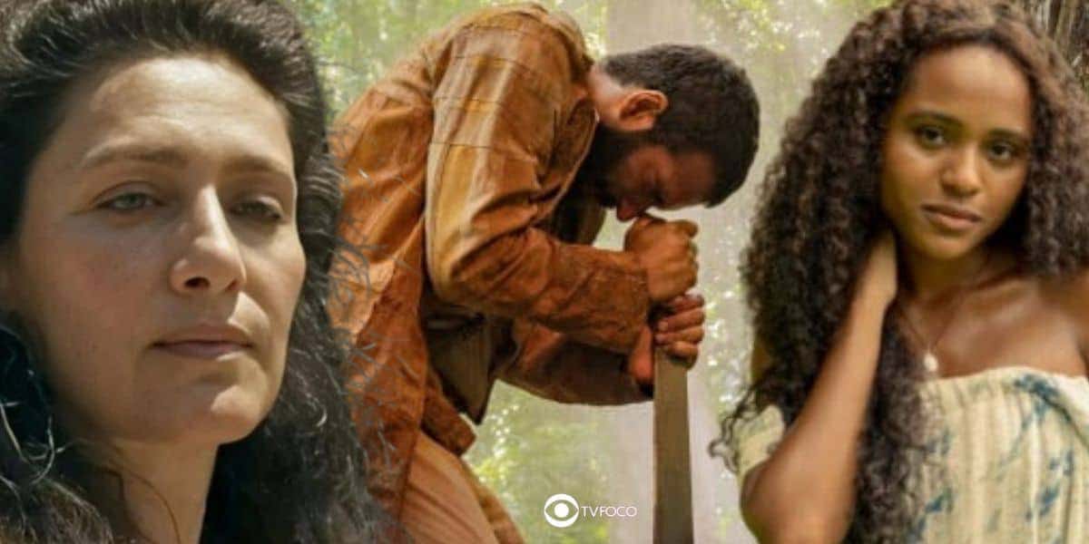 Cândida, José Inocêncio e Santinha em Renascer (Foto: Reprodução / Globo / Montagem TV Foco)