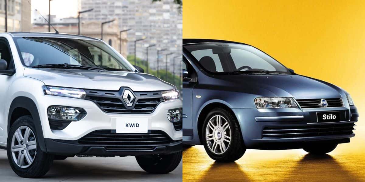 Retorno cravado do Fiat Stilo para terror do Kwid (Reprodução: Montagem TV Foco)