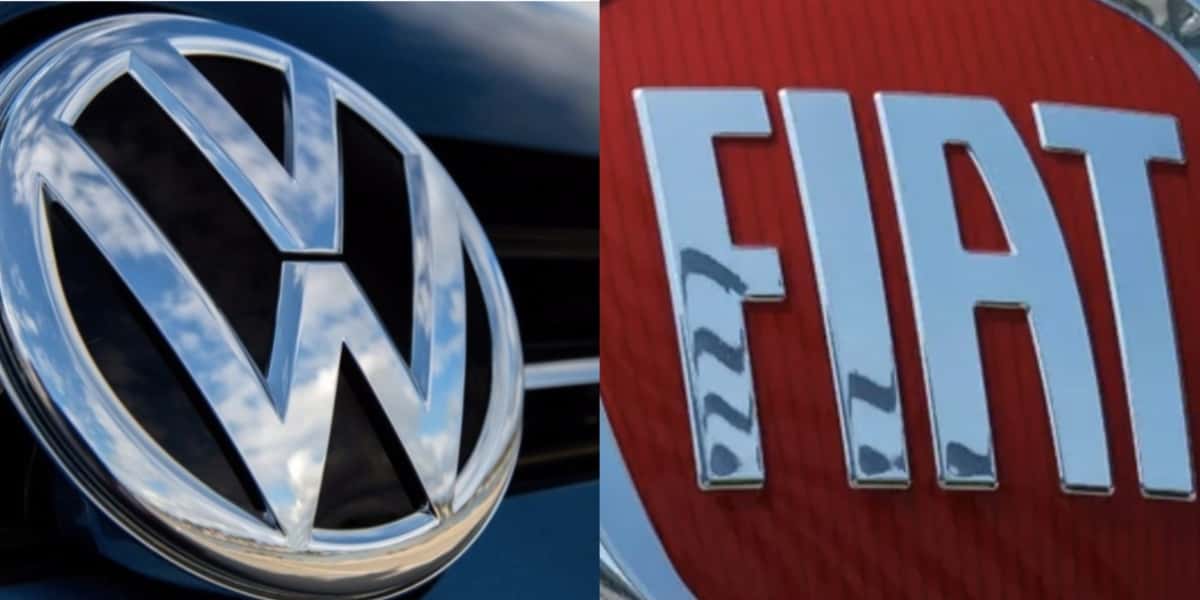 Fiat e Volkswagen são duas grandes montadoras de carros do Brasil (Foto: Reprodução/ Internet)