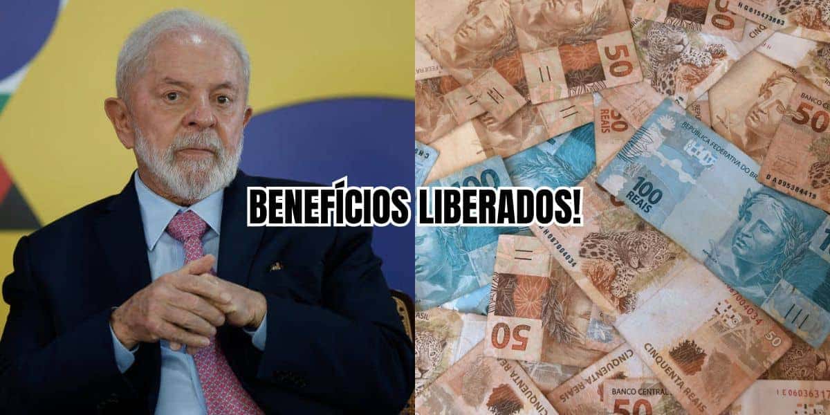 Governo Lula libera benefícios (Reprodução/Montagem TV Foco)