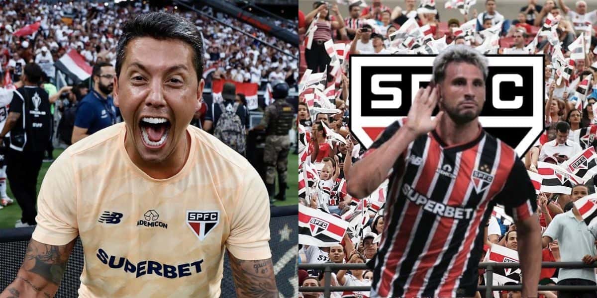 Carpini crava viradas ao São Paulo (Reprodução/Montagem TV Foco)