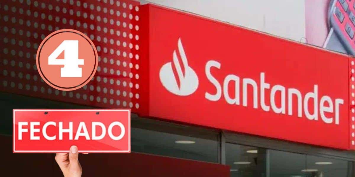O fechamento de agência do Santander (Foto: Reprodução / Pronatec)