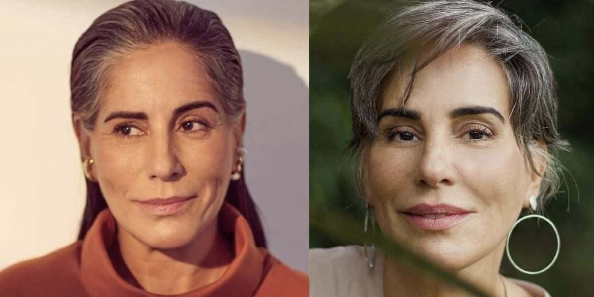 Antes e depois de Glória Pires (Fotos: Reproduções / Renan Oliveira / Instagram)