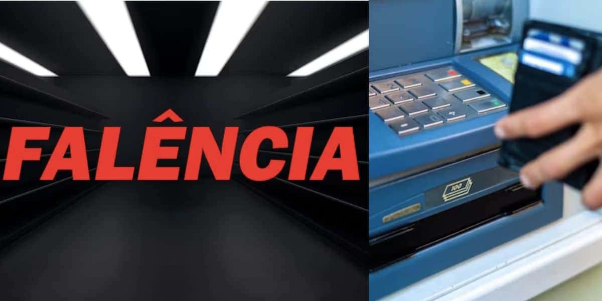 Falência e caixa eletrônico (Fotos: Reproduções / TV Foco / Freepik)