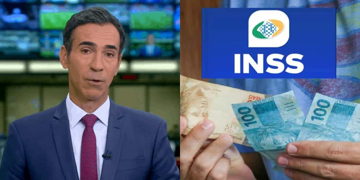 César Tralli expôs alerta do INSS (Foto: Divulgação)