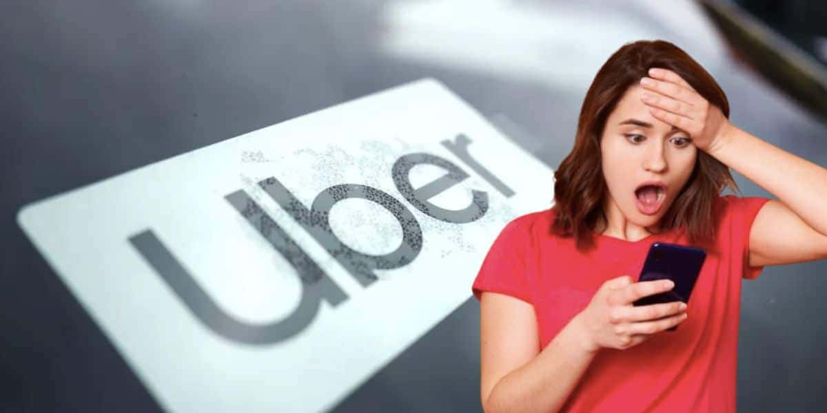 Uber e mulher assustada (Fotos: Reproduções / Nam Y. Huh/AP / Freepik)