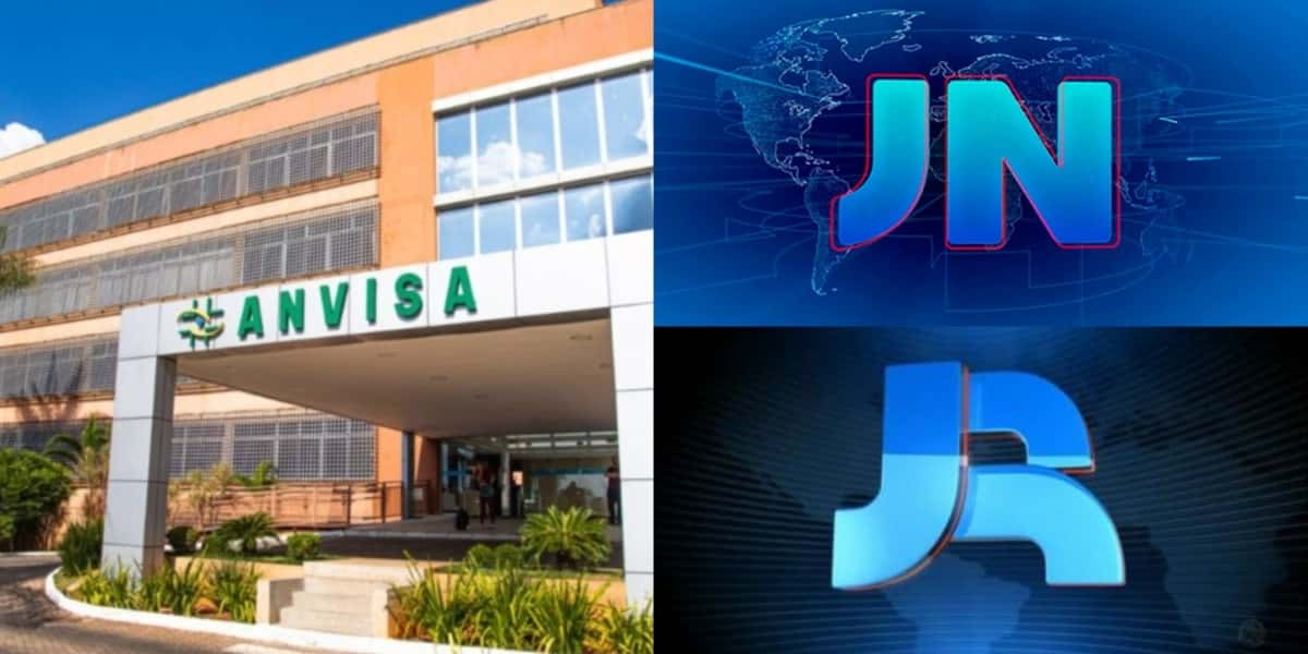 Anvisa virou notícia no Jornal Nacional e Jornal da Record (Foto: Reprodução/ Internet)