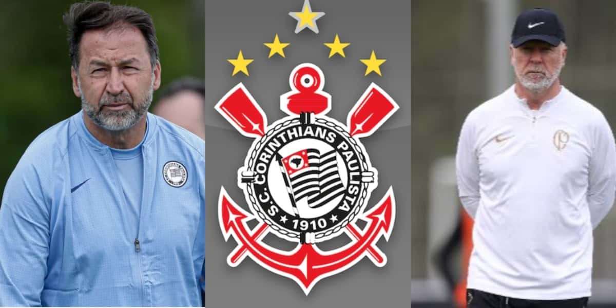 Augusto passa por cima de Mano no Corinthians - (Foto: Reprodução / Internet)