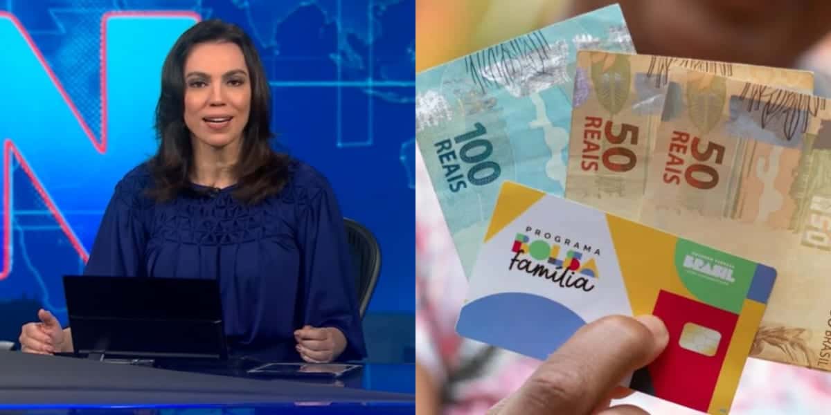 No Jornal Nacional, Ana Paula Araújo falou sobre o Bolsa Família (Foto: Divulgação)