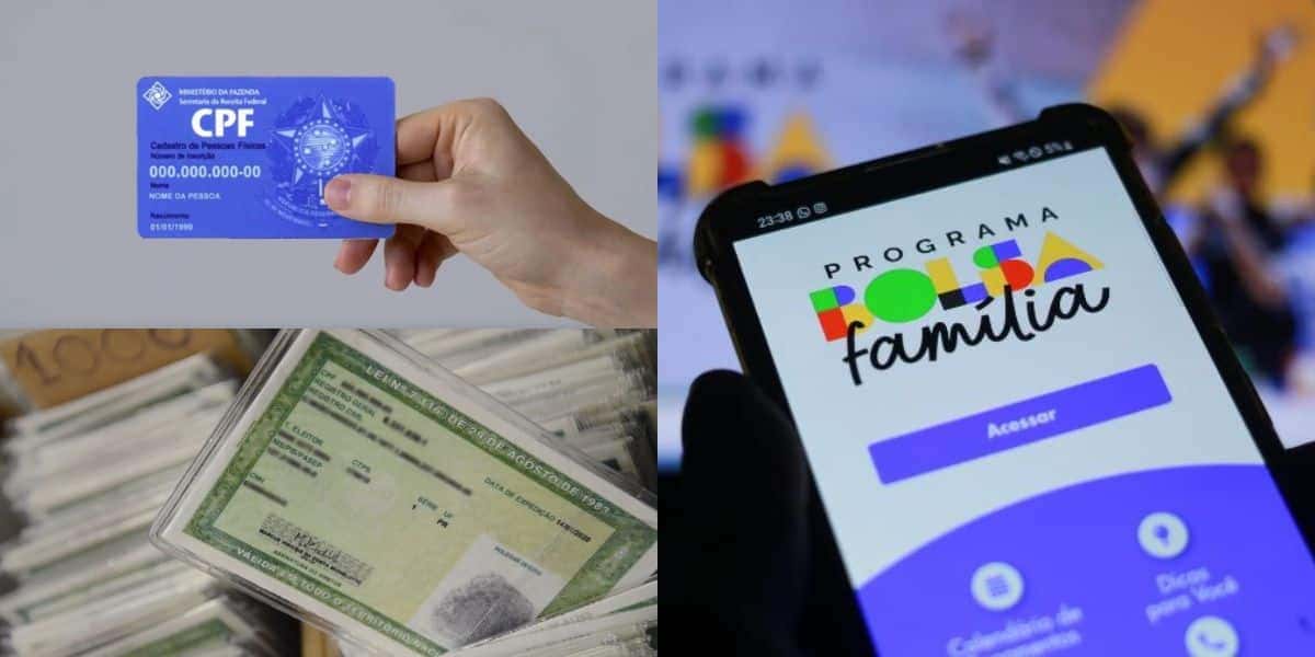 Nova lei do CPF e RG e perda do Bolsa Família (Reprodução: Montagem TV Foco)