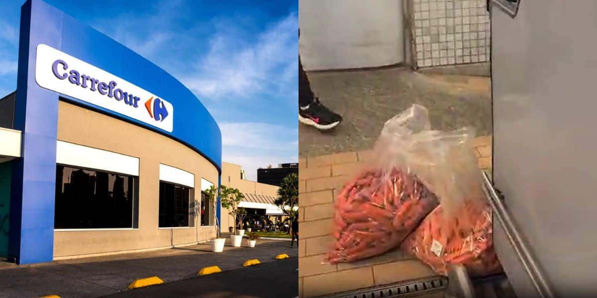 Rival do Carrefour desmascarado por nojeira (Reprodução: Montagem TV Foco)