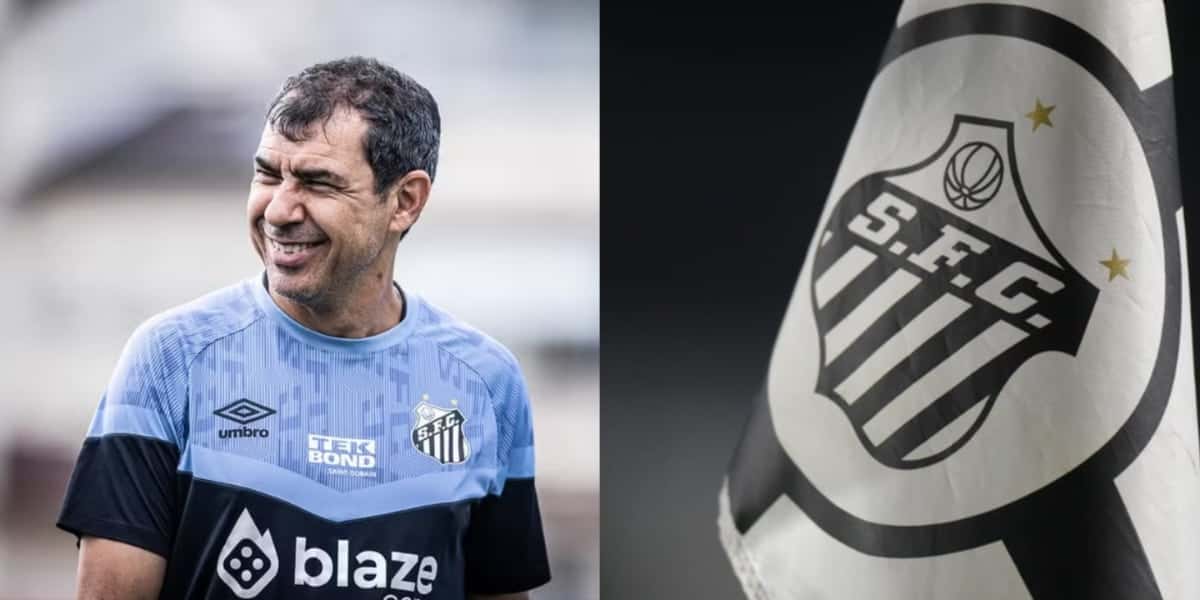 Carille vibra com 2 viradas no Santos - (Foto: Reprodução / Internet)