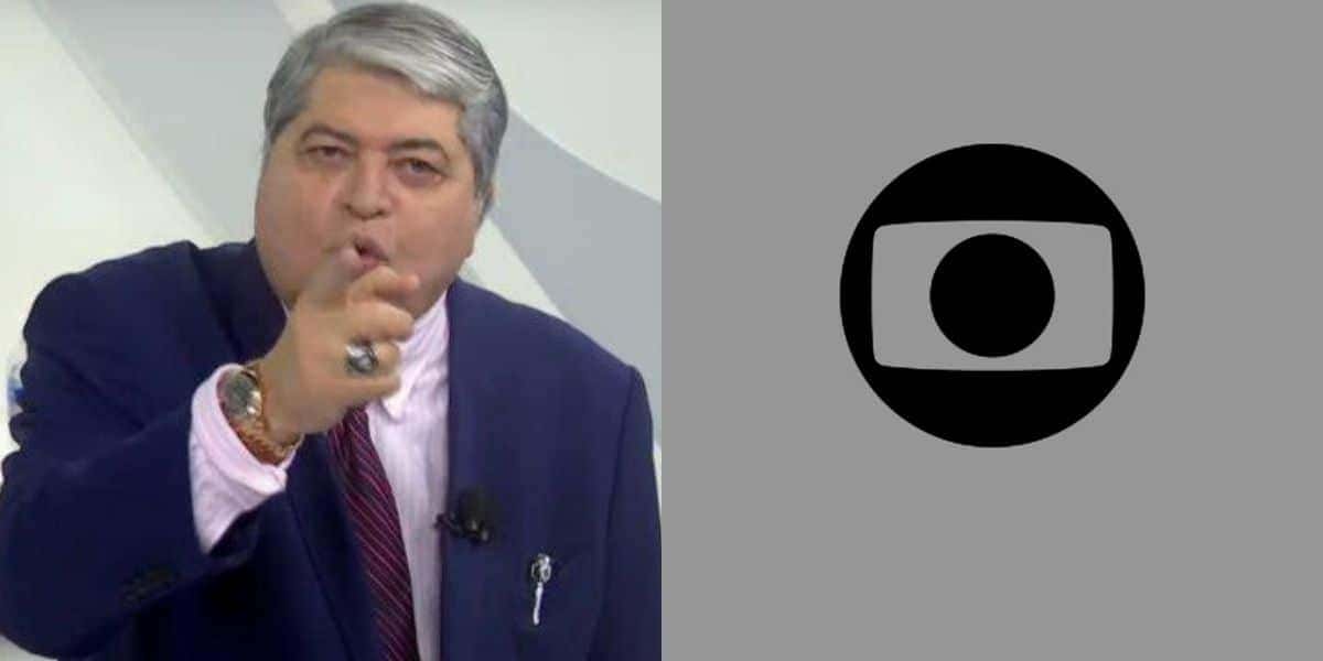 Datena deu notícia no Brasil Urgente (Foto: Band / TV Globo)