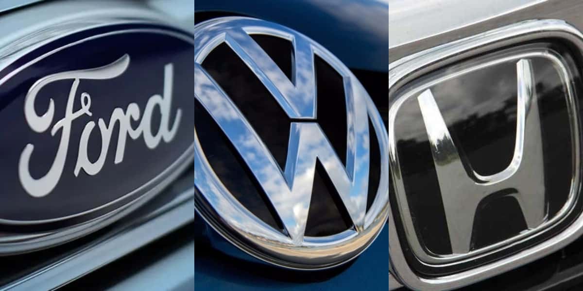 Ford, Volkswagen e Honda (Foto: Divulgação)