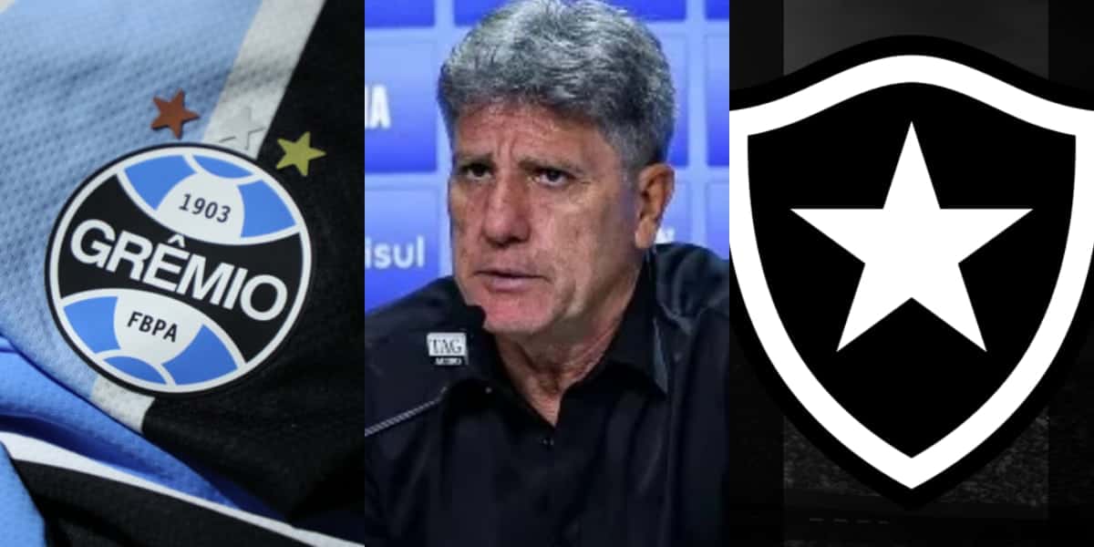 Grêmio, Renato Gaúcho e Botafogo (Foto: Divulgação)