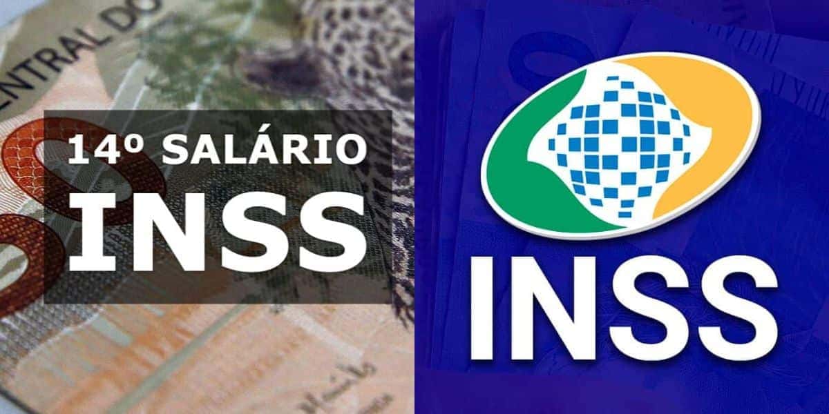3 anúncios sobre o 14° salário do INSS (Reprodução: Montagem TV Foco)