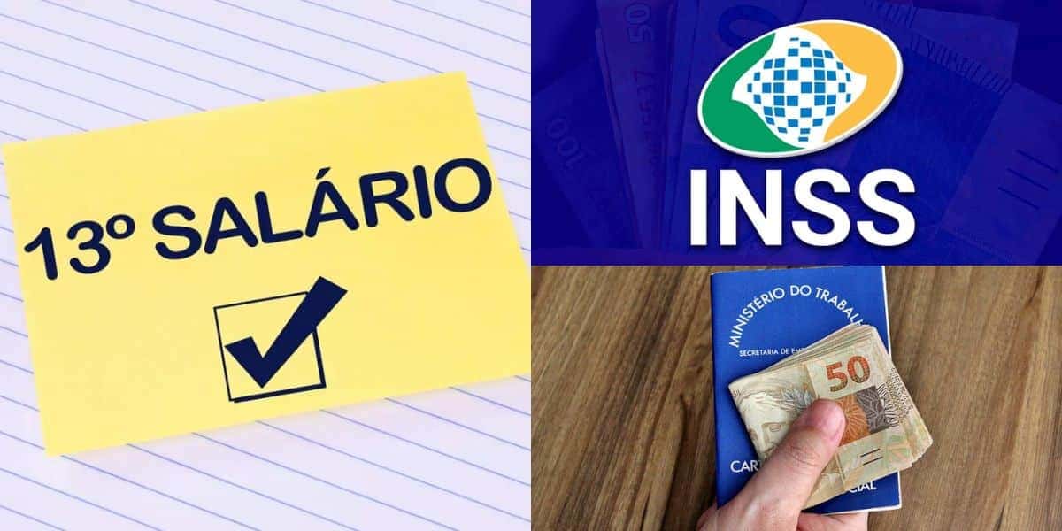Antecipação do 13° salário do INSS e CLTs (Reprodução: Montagem TV Foco)