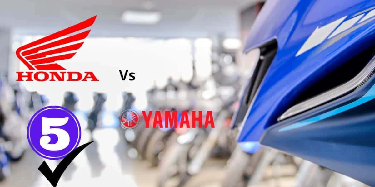 5 motos, incluindo da Honda e Yamaha na casa dos R$ 5 mil (Foto: Reprodução / Canva)