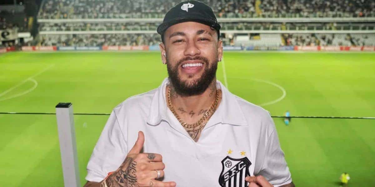Neymar Jr iniciou sua carreira no Peixe - Foto Internet